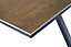 Table de jardin extensible Absolu Proloisirs céramique mat coloris Oxyde châssis graphite P.100 cm x L.180/280 cm x H.77.5 cm
