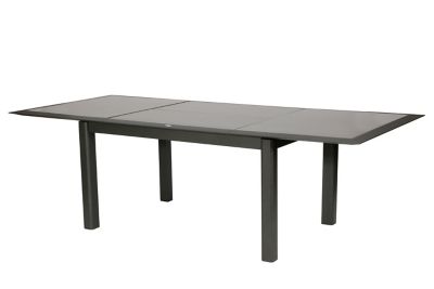 Table de jardin extensible Allure en aluminium coloris graphite L.160/254 x l.115 x H.76 cm