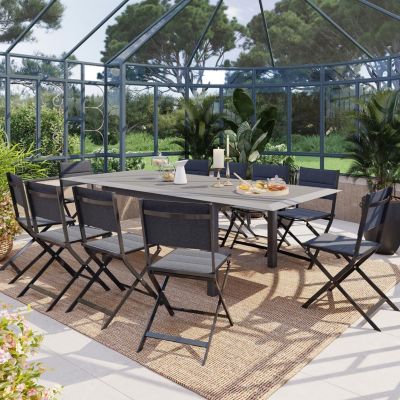 Table de jardin extensible Allure en aluminium