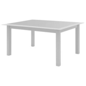Table de jardin extensible Allure Gris & Blanc - Hespéride