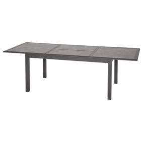 Table de jardin extensible Azua - 10 Personnes - Marron expresso