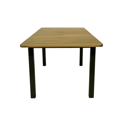 Table de jardin extensible Balito en aluminium et bois d'acacia L.160/220 x l.90 x H.74 cm Proloisirs