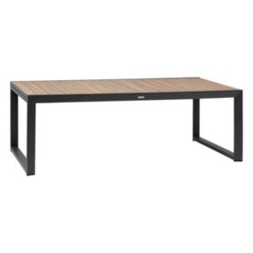 Table de jardin extensible Corvo acacia et aluminium - 12 Places