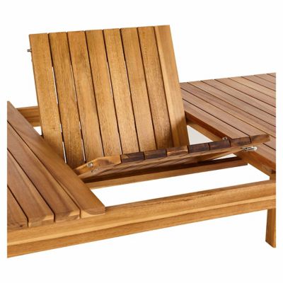 Table de jardin extensible Denia en bois d'acacia L.180/228 x l.90 x H.75 cm GoodHome