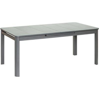 Table de jardin extensible en aluminium anthracite Milos 10 à 12 personnes