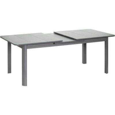 Table de jardin extensible en aluminium anthracite Milos 10 à 12 personnes