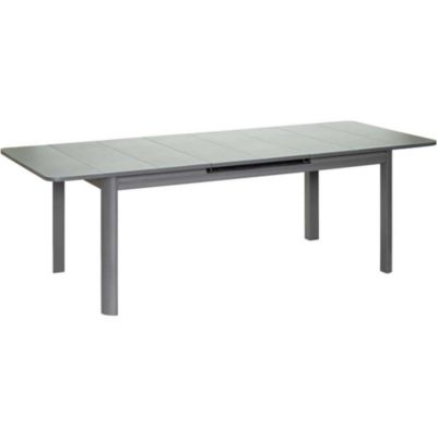 Table de jardin extensible en aluminium anthracite Milos 10 à 12 personnes