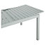 Table de jardin extensible en aluminium Baldi grise 178/271 x 100 cm