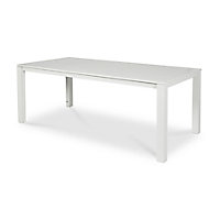 Table de jardin extensible en aluminium Batang 205/335 x 100 cm gris