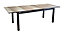 Table de jardin extensible en aluminium et HPL Tahaa 180/240 x 90 cm graphite wood
