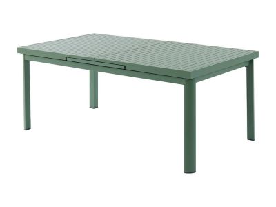 Table de jardin extensible en aluminium L.180/240cm - Vert amande - NAURU de MYLIA