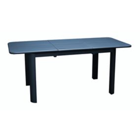 Table de jardin extensible en aluminium Proloisirs Eos 130/180 x 80 cm bleu