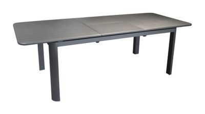 Table de jardin extensible en aluminium Proloisirs Eos 220/280 x 100 cm graphite