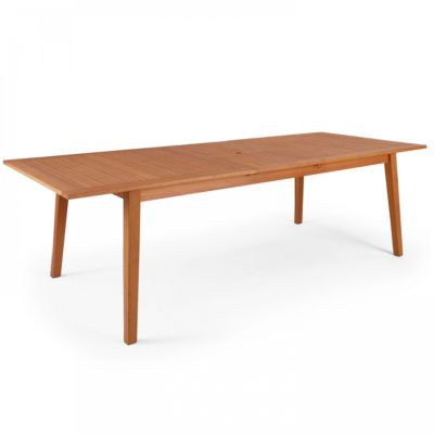 Table de jardin extensible en bois d'eucalyptus  Oviala