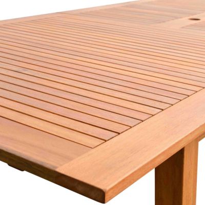 Table de jardin extensible en bois d'eucalyptus  Oviala