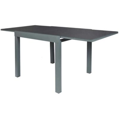 Table de jardin extensible en métal Haria 80x80x75 cm
