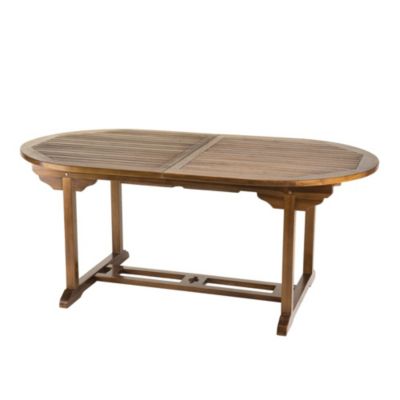 Table de jardin extensible en teck huilé 8/10 personnes L240