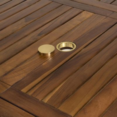 Table de jardin extensible en teck huilé 8/10 personnes L240