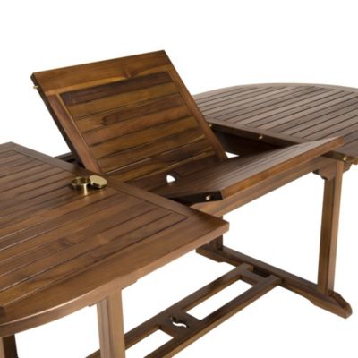 Table de jardin extensible en teck huilé 8/10 personnes L240