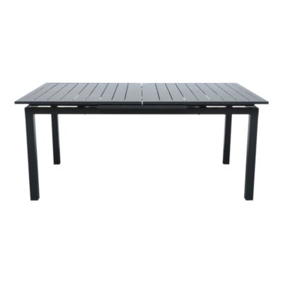 Table de jardin extensible Galini aluminium coloris gris anthracite L.180/242 x l.100 x H.76 cm GoodHome