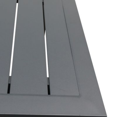 Table de jardin extensible Galini aluminium coloris gris anthracite L.180/242 x l.100 x H.76 cm GoodHome