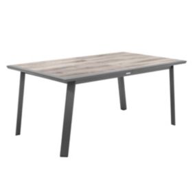 Table de jardin extensible Pavane Pécan & Graphite - Hespéride