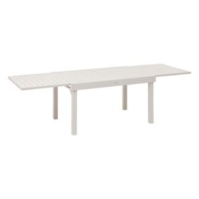 Table de jardin extensible Piazza aluminium argile L.135/270 x l.90 x H.75 cm