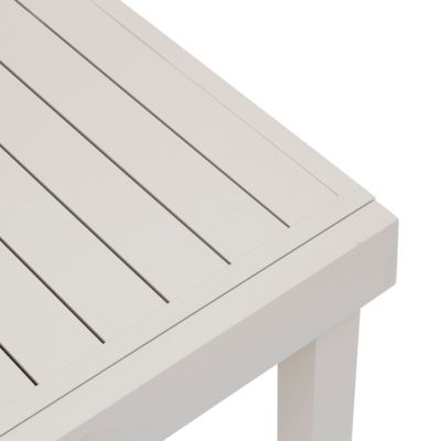 Table de jardin extensible Piazza aluminium blanc argile L.200/320 x l.100 x H.75 cm