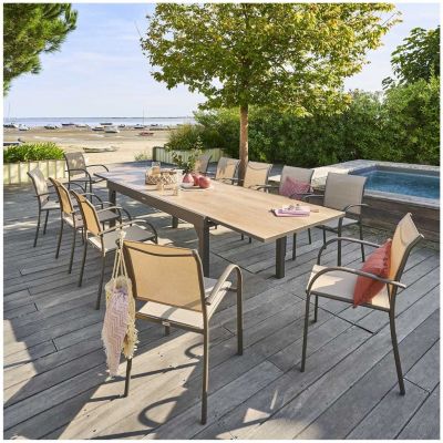 Table de jardin extensible Piazza en aluminium