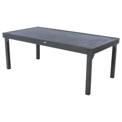 Table de jardin extensible Piazza Graphite - Hespéride