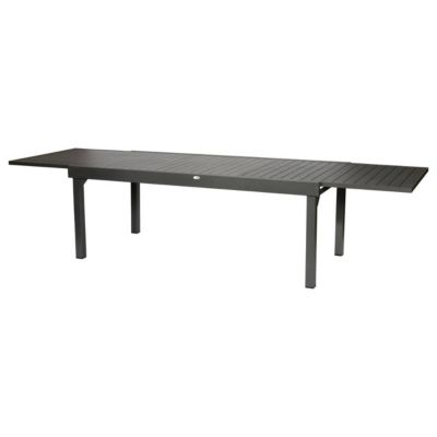 Table de jardin extensible Piazza Graphite - Hespéride