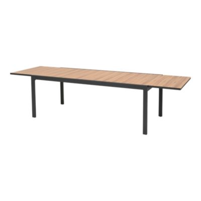 Table de jardin extensible rectangulaire en aluminium L. 201-294 X l.95 cm GoodHome Vao