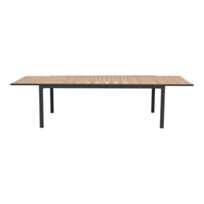 Table de jardin extensible rectangulaire en aluminium L. 201-294 X l.95 cm GoodHome Vao