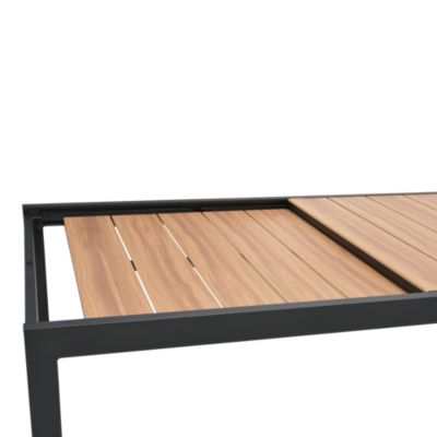 Table de jardin extensible rectangulaire en aluminium L. 201-294 X l.95 cm GoodHome Vao