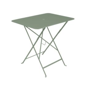 Table de jardin Fermob Bistro acier cactus L.57 x l.77 cm, H.74 cm