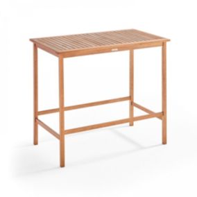 Table de jardin haute en bois d'eucalyptus  Oviala