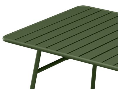 Table de jardin L.160 cm en métal - Kaki - MIRMANDE de MYLIA