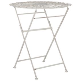 Table de jardin Métal Blanc STIFFE