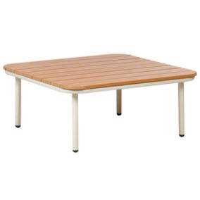 Table de jardin Matériaux synthétiques Bois clair SENISE