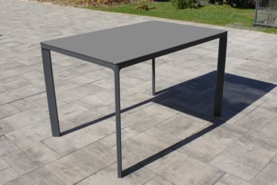 Table de jardin Meet gris 80 x 120 cm