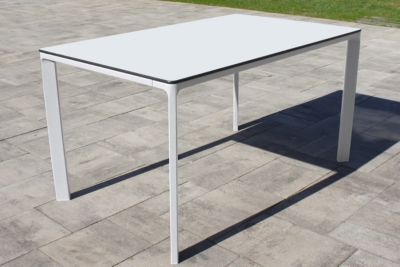 Table de jardin Meet L. 160 cm blanc