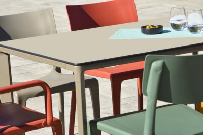 Table de jardin Meet L. 160 cm taupe
