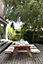 Table de jardin MOBILA en bois coloris Sapin L.200 x l.160 x H.74 cm