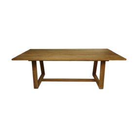 Table de jardin moyenne - 220x100x77 - naturelle -Teck