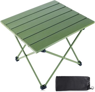 Table de Jardin Plein Air - Table Pliante Ultralégère-Compacte en Aluminium-Camping