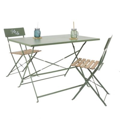 Table de Jardin Pliante 110x70cm Coloris Kaki - MANAE