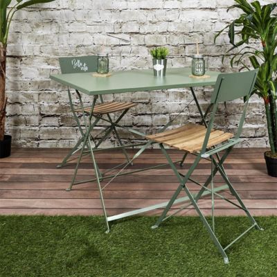 Table de Jardin Pliante 110x70cm Coloris Kaki - MANAE