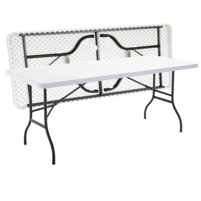Table De Jardin Pliante Carrée Oviala 'Rome' - Acier, 60x60x71 Cm, Couleur Vert Cactus - Résistante Aux Intempéries, Pour Terrasse Et Balcon - 5