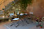 Table de jardin pliante Anytime en acier coloris minéral L.64 x l.68 x H.73 cm