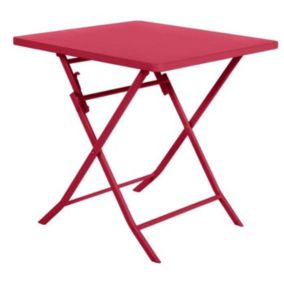 Table de jardin pliante carrée Greensboro Grenade - Grenade - Hespéride
